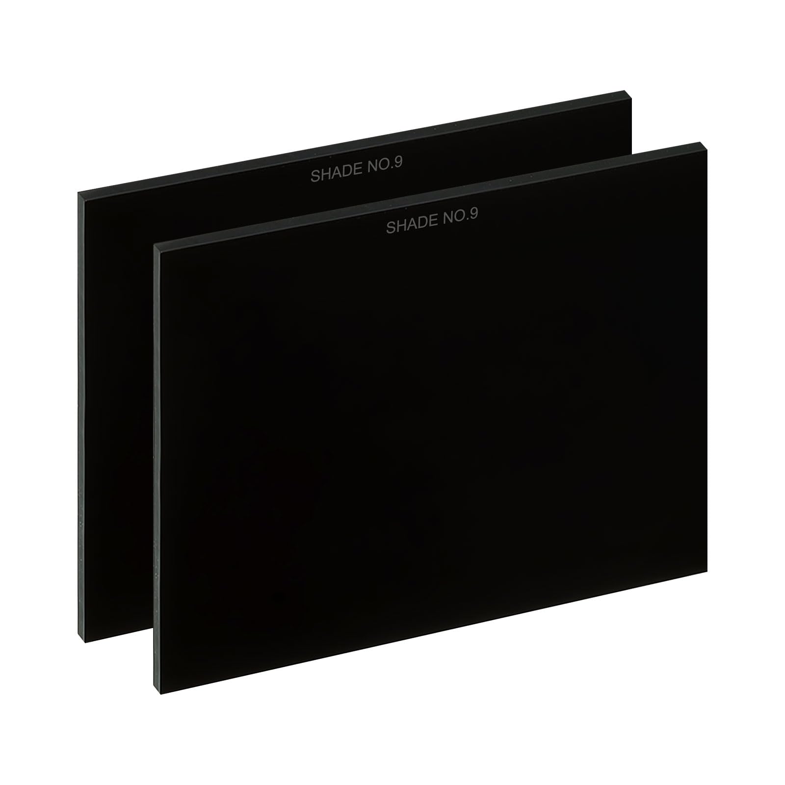 PATIKIL Welding Len Shade 9 Glass 4-5/16"x 3.5", 2Pcs Hardened Glass Black Darkening Filter Plates Covers Replacement for Weld Helmet Hood