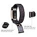 Nylon Bands for Fitbit Charge 2, SailFar 3 PCS Woven Nylon Band Bracelet Adjustable Replacement Nylon Accessories with Velco Sport Loop Small & Large Band for Fitbit Charge 2, Men/Women