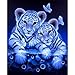 DIY 5D Diamond Painting Kit, Staron Diamond Painting Drill Animals Tiger Embroidery Arts Craft Cross Stitch Home Wall Decor (Tigers)