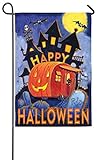 Pumpkin Trailer Garden Flag