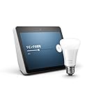 Echo Show (エコーショー) 第2世代、サンドストーン + Philips Hue ホワイトグラデーション シングルランプ