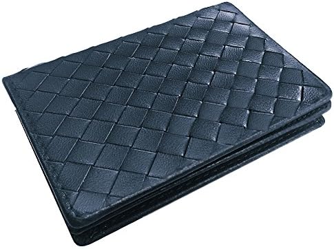 Tarhoo Leather Business Name Card Holder Case Wallet Credit Card Book for Men and Women (Gray blue)