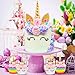 Unicorn Cake Topper and Unicorn Cupcake Toppers