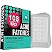 ICONIC Acne Pimple Healing Patch - Absorbing Cover, Invisible, Blemish Spot, Hydrocolloid, Skin Treatment, Facial Stickers, Two Sizes, Blends in with skin (108 Patches) primary
