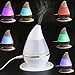 WINOMO Ultrasonic Cool Mist Humidifier, Mini USB Essential Oil Diffuser - Quieter, Superior Humidifying Unit Air Humidifier, 7-Color LED Soft Light for Home, Office Yoga Spa(White)