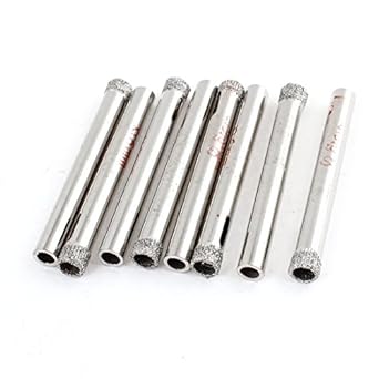 Generic Best Selling 8 Pcs 6mm Dia Diamond Coated Drill Bit Tile Glass Hole Saws