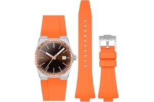 Stanchev Strap for Tissot PRX Watch 40mm 35mm Series,Soft Silicone Band for Tissot PRX Powermatic 80,11mm/12mm Replacement Bands for Tissot PRX Series Watch 35mm 40mm Men Women