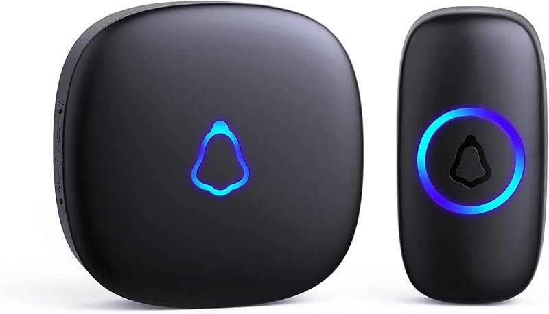 SECRUI Wireless Doorbell 1000ft Long Range 58 Chimes Plug In Waterproof LED