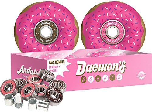 Andale Bearings 8mm Daewon's Donut Box Pro Rated Precision Includes Free Wax with Spacers