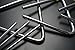 Bilipala Steel Rhythm Musical Percussion Triangle Instruments with Strikers, Set of 3