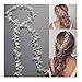 Yean Wedding Hair Vine Long Bridal Headband Hair Accessories for Bride and Bridesmaid (100cm / 39.3inches) (Rose Gold)