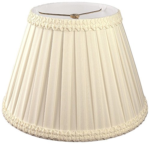 Royal Designs Pleated Square with Top Gallery Designer Lamp Shade, Beige, 9 x 1…