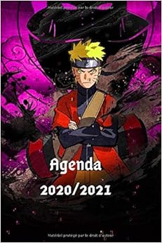 Agenda manga naruto 2020/2021: Un agenda scolaire de septembre à juin avec des illustrations à l’intérieur