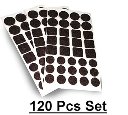 EMNDR Self Sticking Felt Pads Non Skid Floor Protector Furniture Pad Noise Insulation Pad Floor Bumper - 120Pcs Set