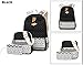 Alando Canvas Dot Backpack Cute Lightweight Teen Girls, Black, Size Medium