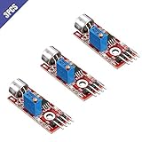 Comidox 3Pcs High Sensitivity Microphone Sensor AVR PIC Sound Detection Module for Arduino