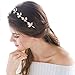 Unicra Wedding Headband for Bride-Bridal Greek Goddess Headpiece for Wemen Leaf Branch Dainty Bridal Hair Crown Head Dress Boho Alice Band