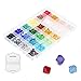 Bicone Crystal Beads 6MM - Faceted Glass Acrylic Beads with Container Box for Jewelry Making, 24 Colors