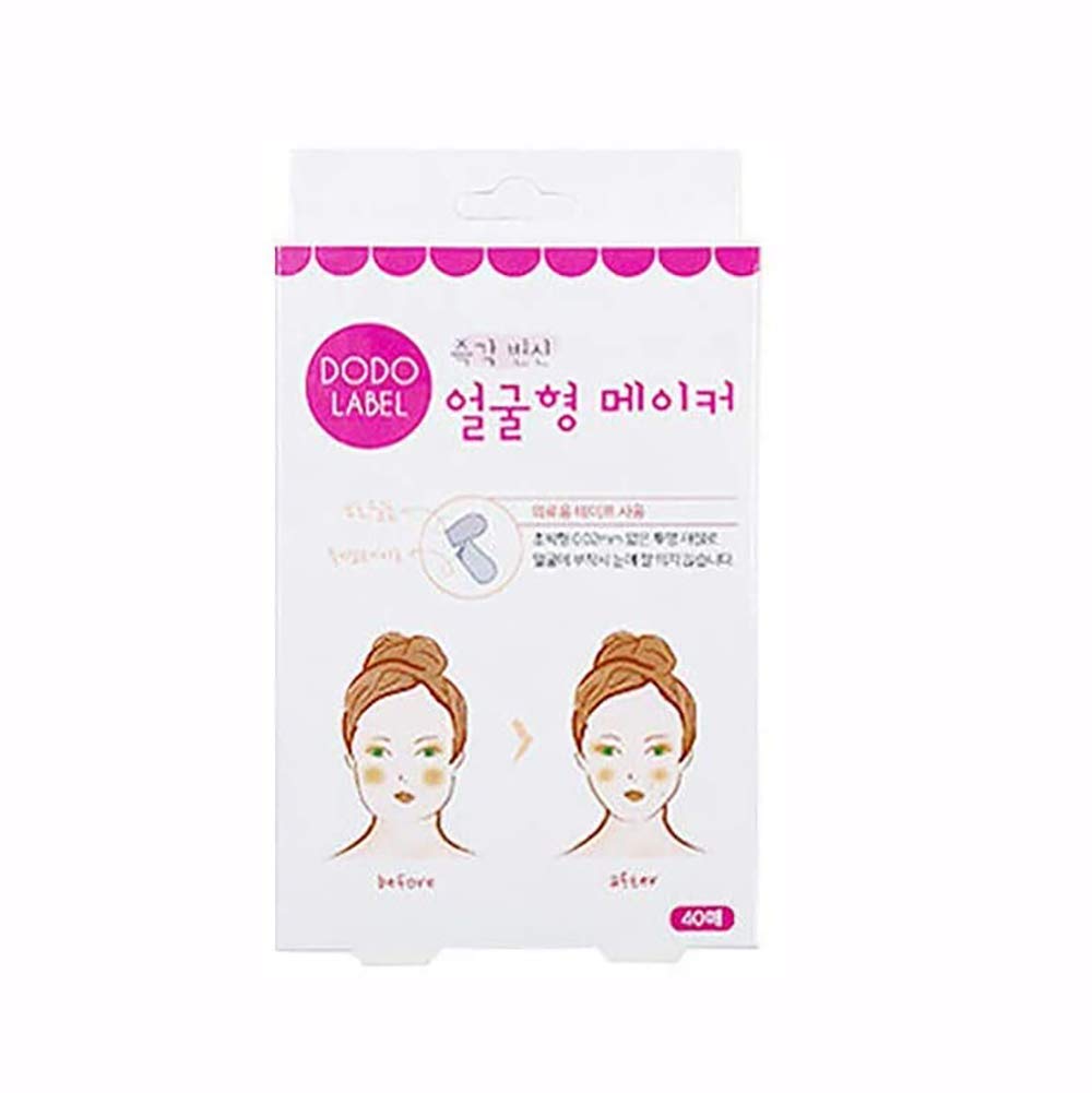 40pc Sticker Invisible Thin V-Shape Face Facial Label Lift Up Adhesive Tape Chin Sticker Adhesive Tape Make-Up Face Lifting Patch,Tightens Skin And Eliminates Wrinkles Around Face