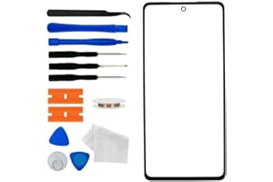 ABUSVEX Original Galaxy S21+ Plus 5G Screen Glass Replacement, Front Outer Lens Glass Screen Replacement Repair Kit for Samsung Galaxy S21+ Series (Galaxy S21+ 6.7'- Black