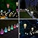 Aglaia Solar Garden Light Outdoor, LED Outdoor Landscape Lighting with 6Pack, IP65 Waterproof, 7 Color Changing, Long Playing Time for Garden, Yard, Lawn, Pathway
