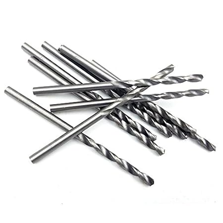 Generic 009 10pcs : 10pcs Twist Drill Bits Hss High Speed Steel Drill Bit Set 0.5-3.0mm Wood Bits Metric Micro Rolson Model Craft Drills Bits