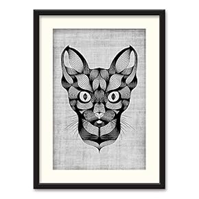 NWT Black Paper Framed Canvas Wall Art for...