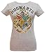 Harry Potter Juniors Hogwarts Crest Heather T-Shirt Grey (Large)