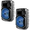 (Pack of 2) Portable 8 Inch Portable 500 watts Bluetooth Speaker with Woofer & Tweeter, Festival PA LED Speaker with…