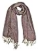 Peach Couture Soft Vintage Persian Paisley Printed Solid Pashmina Shawl Scarf (27