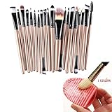 Buytra 20-Piece Makeup Brush Set with 1 Piece Makeup Brush Cleaner Egg Scrubber Board