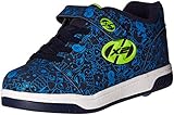 Heelys Boys' Dual up x2 Sneaker, Navy/Blue Print, 4 M US Little Kid