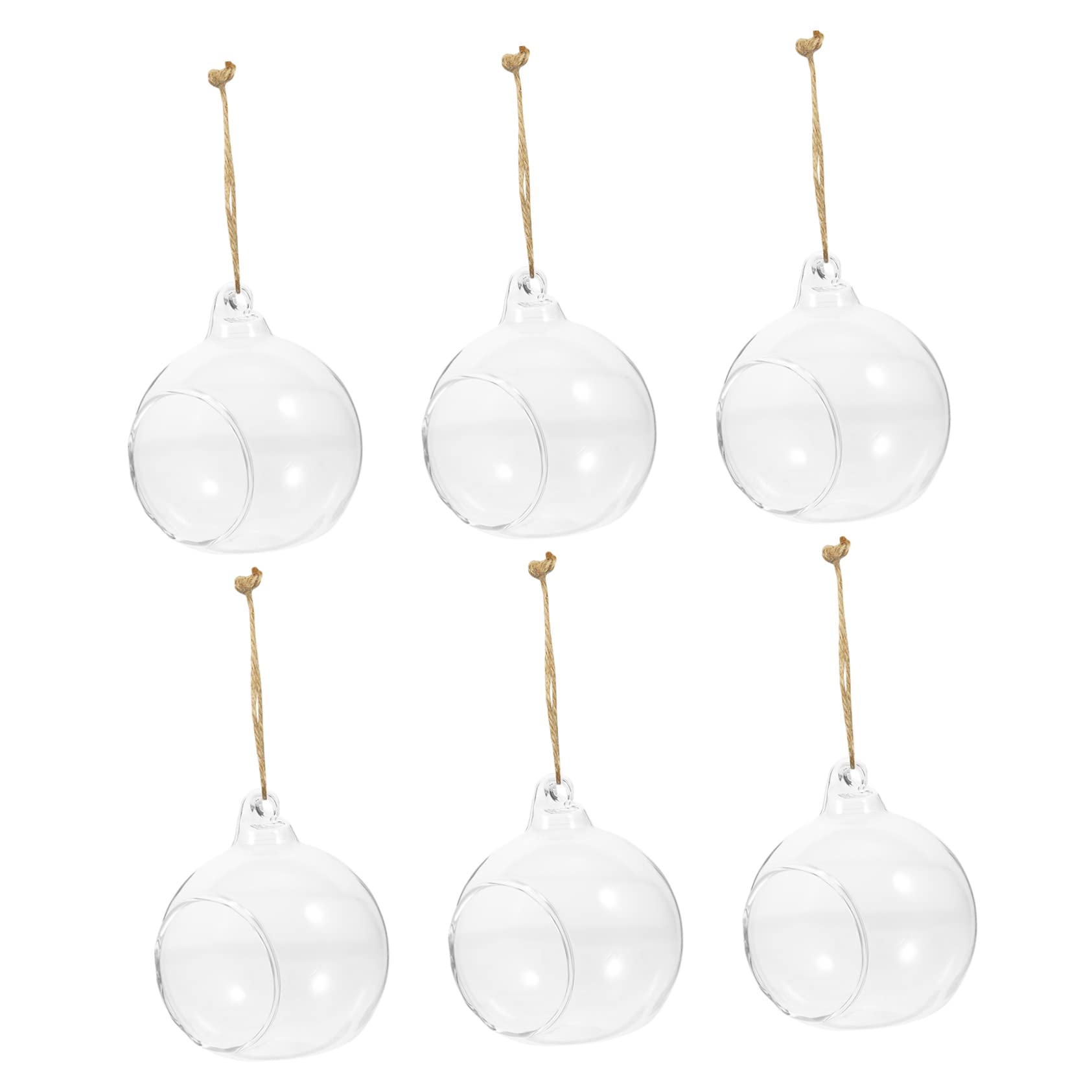 CIYODO 6 pcs Hanging for Hydroponic Plants and Candle Holders Elegant Wall Decor for Indoor Gardens and Weddings