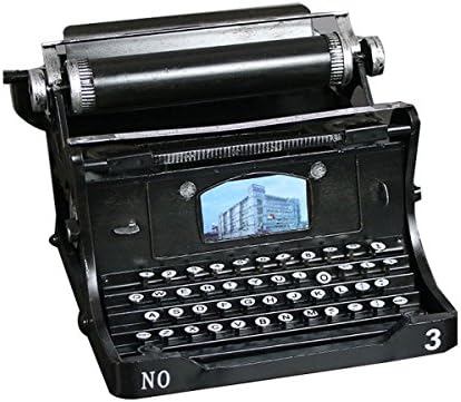 Iron Retro English Keyboard Typewriter Model,Black