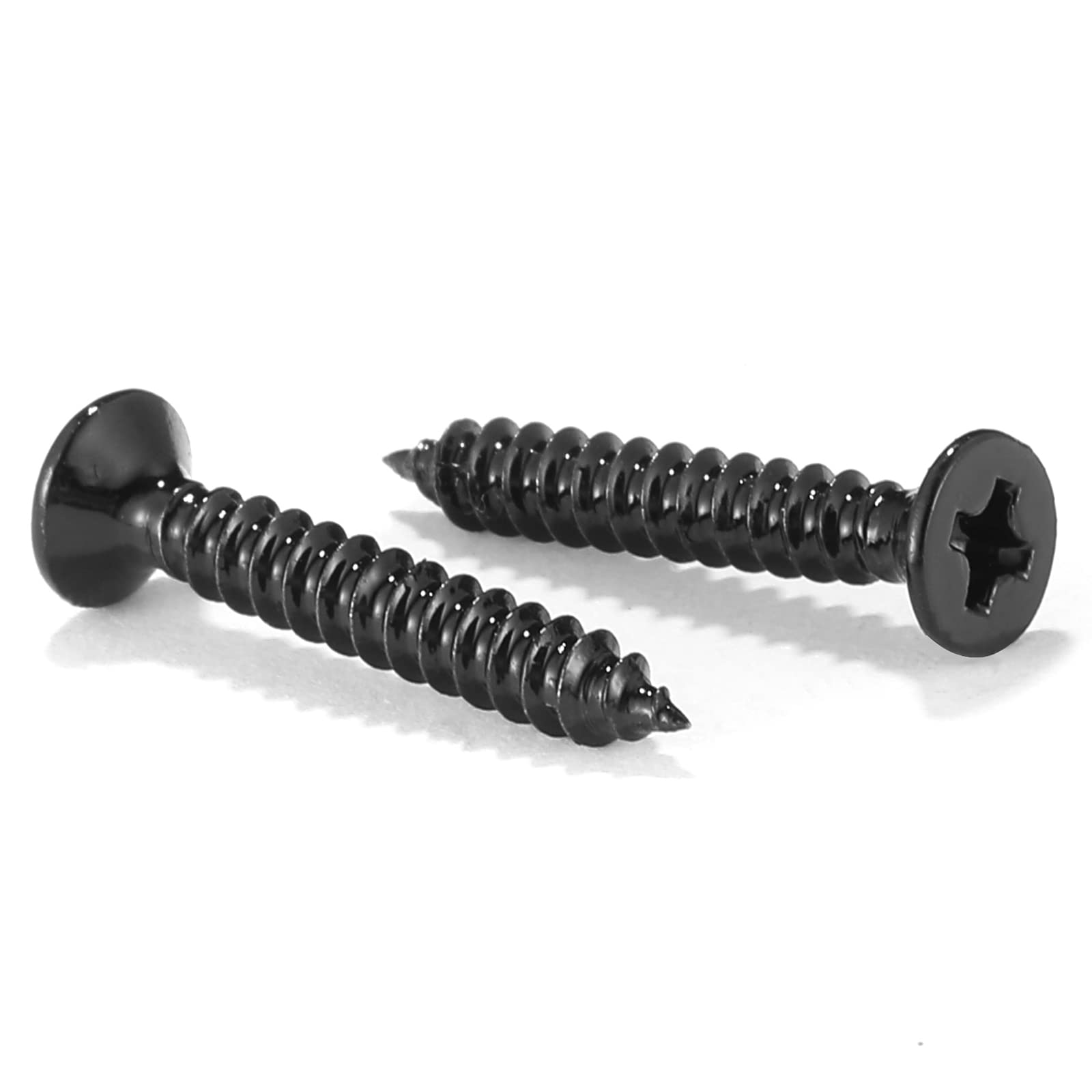 Photo 1 of #4 x 3/4" Wood Screw 100Pcs 18-8 (304) Stainless Steel Screws Flat Head Phillips Fast Self Tapping Drywall Screws Black Oxide by SG TZH