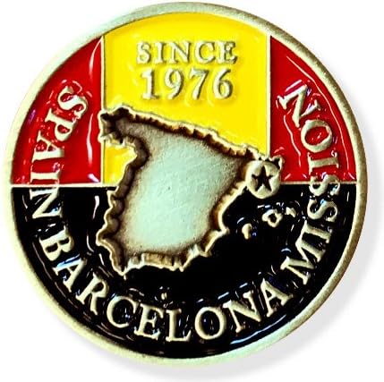 LDS Spain Barcelona Mission Commemorative Lapel Pin