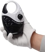 Jiakalamo Shower Radio AM FM Portable Waterproof Hanging Speaker Black White view 4