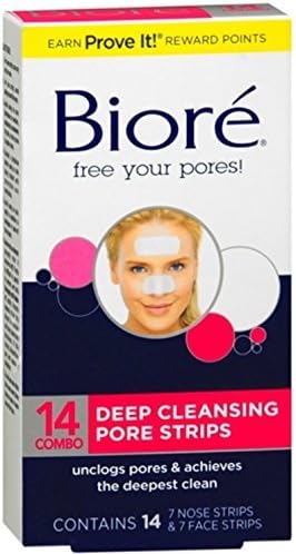 Biore Combo Pack Deep Cleansing Pore Strips Face/Nose 14 Each by Bior?