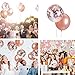 IAMGO Rose Gold Party Decoration,Rose Gold Coffitti Party Supplies Theme Balloons with Happy Birthday Letter Banner Garland and Star Balloons for Baby Shower, Birthday Party