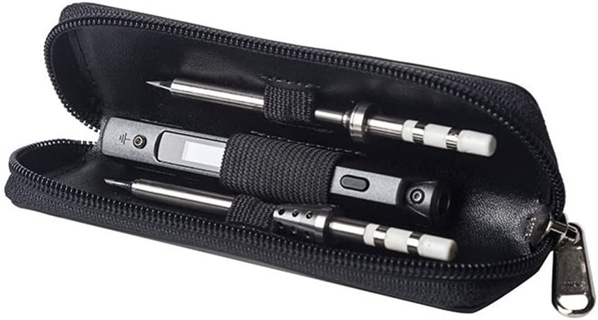 MASUNN Original Mini Portable Carry Case For Ts100 Ts80 Soldering Iron Pu Leather Zipper Pouch Single Layer Organizer Bag