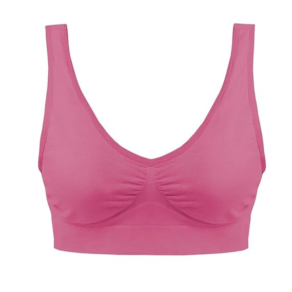 Boolavard ® Comfort BH - Freizeit und Sport BH, Sporttop, Nahtlos, Form Bustier Top ohne Bügel, Ahh Bra Wohlfühl-BH BH Microf