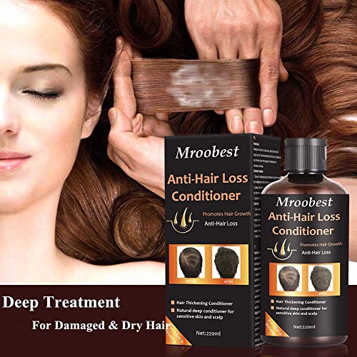 Hair Growth Conditioner, Damaged Hair Mask, Hair Conditioner, Anti-Hair Loss Conditioner, Hair Thickening Conditioner for The Regrowing, Deep Treatment of Damaged & Dry Hair