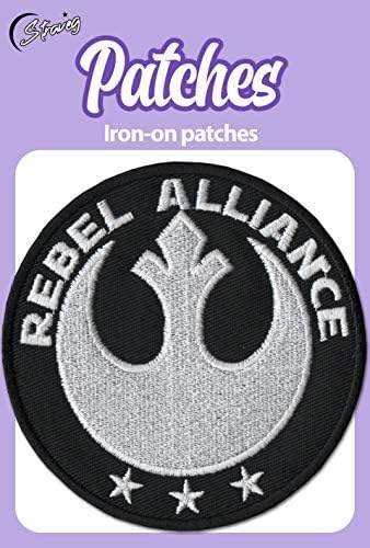 STRAVEG Premium Iron-on Embroidery Decorative Sew-on Patches Appliqué for Backpack Jeans Jackets Shirts Garments S-76