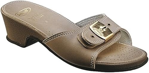 scholl leather look sandals high