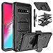 Venoro Galaxy S10 5G Case, Shockproof Protection Case Cover with Belt Swivel Clip and Kickstand Compatible with Samsung Galaxy S10 5G 6.7 inch (Black)