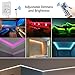LED Strip Light, WEKSI Waterproof LED Tape Lights 300LEDs Lightstrip 32.8ft 10m Color Changing RGB 5050 LED Light Strip Kit with 44 Keys Remote Controller and 12V 5A Power Supply