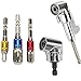 Ginode 1PC 105 Degree Right Angle Drill Angle Extension Power Screwdriver Drill+1PC Angle Extension Socket Holder Adapter+3PCS 1/4