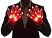 Neon Nightlife Light Up Gloves for Kids, LED, Red