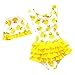 LOSORN ZPY Toddler Baby Girl Swimsuit Kid Girl One Piece Swimwear Cute Swim Dress S Yellow