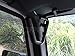 Hooke Road Black Steel Front Grab Handles for 2007-2018 Jeep Wrangler JK & Unlimited - Pair